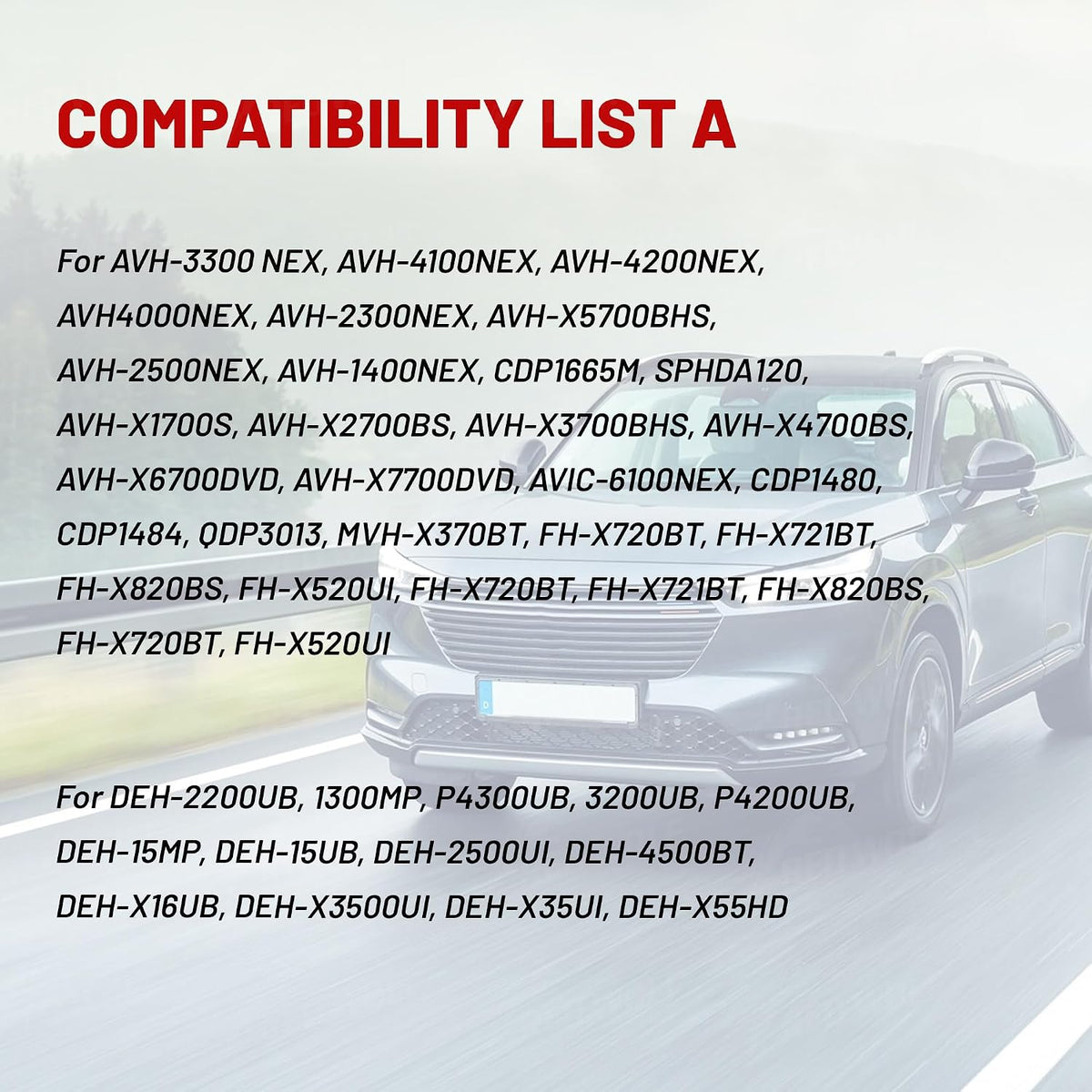 16 RED WOLF pin Pioneer Wiring Harness Radio Stereo Connector Plug Cable for Aftermarket Radio Pioneer DEH AVH AVIC MVH