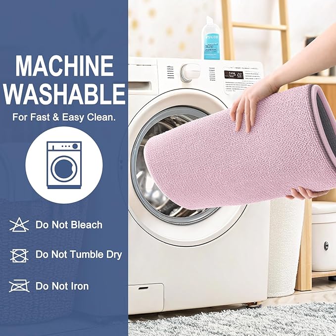 OLANLY Thick Memory Foam Bath Mat Rug 47x24, Extra Soft Absorbent Bathroom Rug, Quick Dry Bath Mats, Non-Slip, Machine Washable Carpet for Bathroom, Tub and Shower, Home Decor Accessories, Dusty Rose