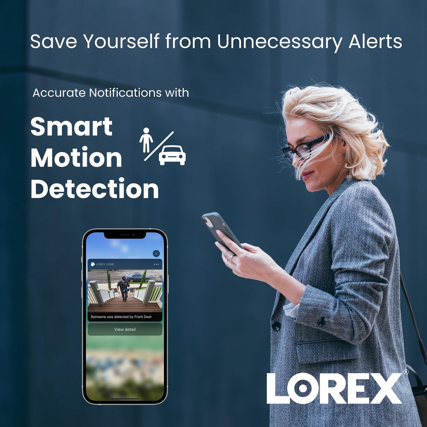 Lorex 4K (8MP) Nocturnal Motorized Varifocal Smart IP Bullet Security Camera - White