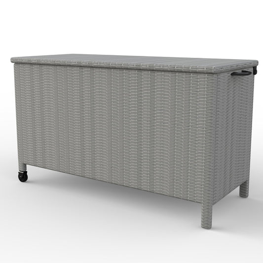 Takywep 140 Gallon Large Deck Box Waterproof,Indoor Outdoor Weather Resistant Storage Container,Polyester Cloth Lined with Soft Close Hinges for Patio Furniture Cushions, Garden Tools