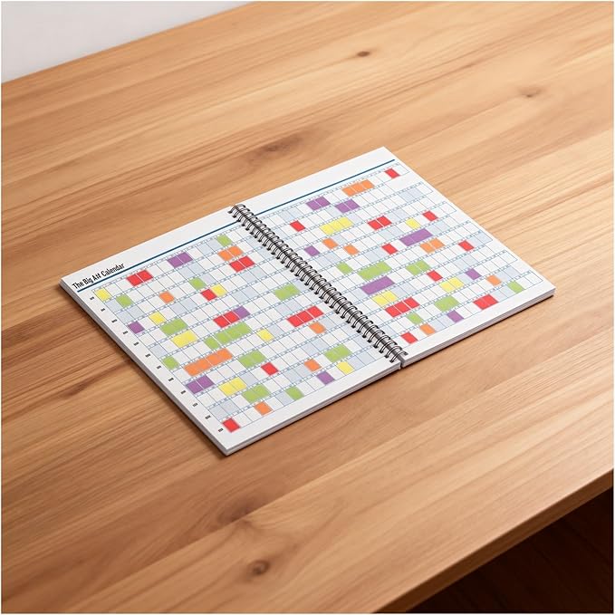 The Big A Planner – Design Your Amazing 2026, Oversized Desk Planner with Large Writing Space, Goal Setting Sections, Flexible Layout, January–December Planning Tool(A)