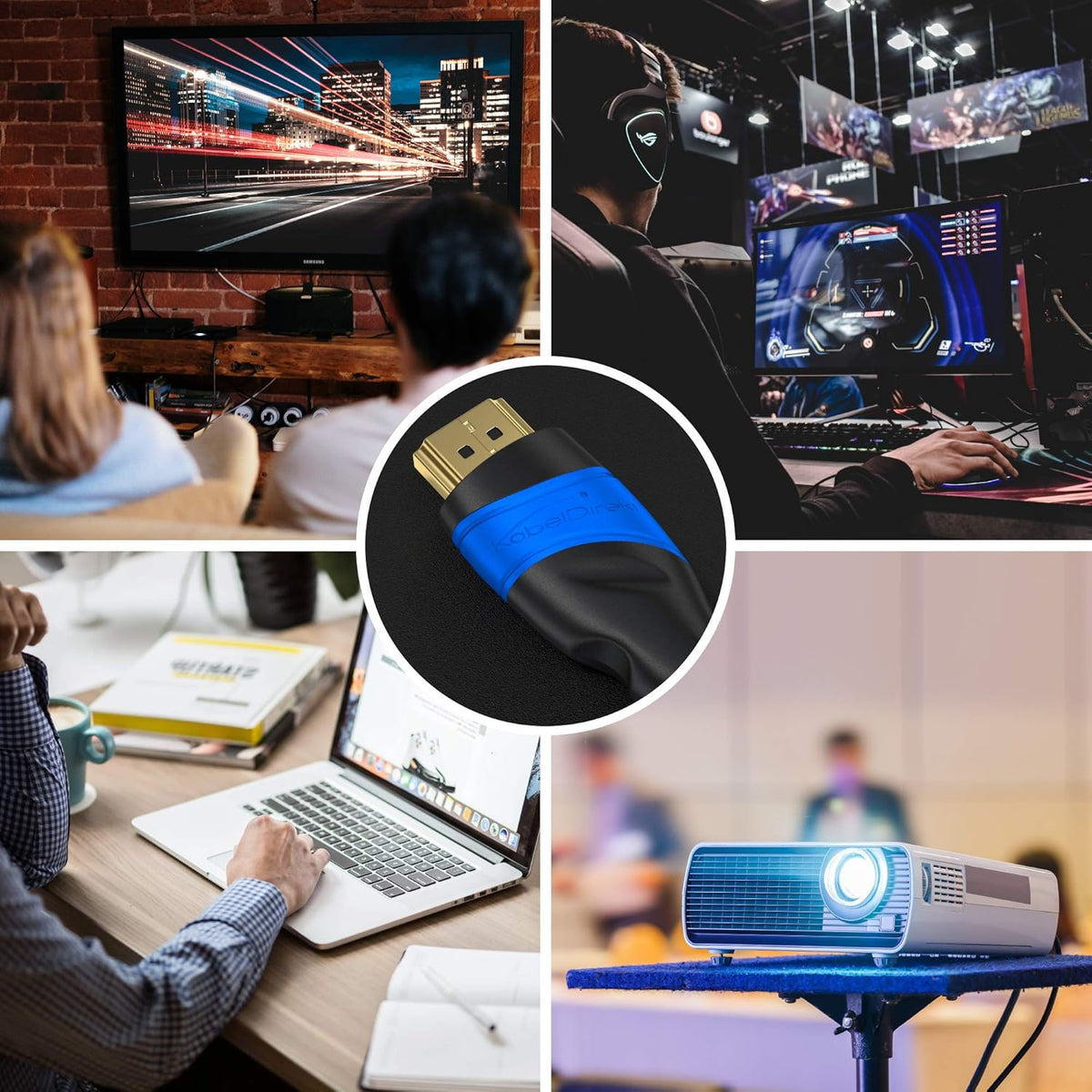 8K 4K 15ft (0.5ft75ft) 10K/8K@60Hz/4K@120Hz PS5, KabelDirekt / HDMI Cable & More HDMI Cables German-Engineered HDMI