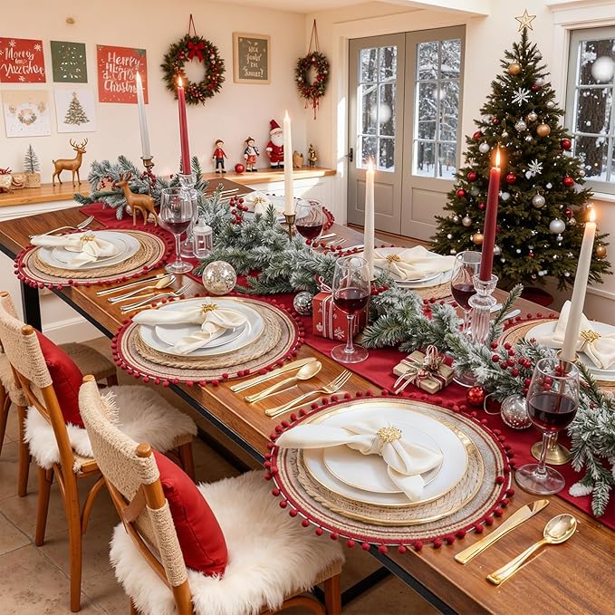 WDF 300PCS White and Gold Plates - Wedding Plastic Dinnerware Set for 50 Guests Include 50 Dinner & 50 Cake Plates, 50 Cutlery, 50 Cups for Wedding, Birthday, Thanksgiving Party
