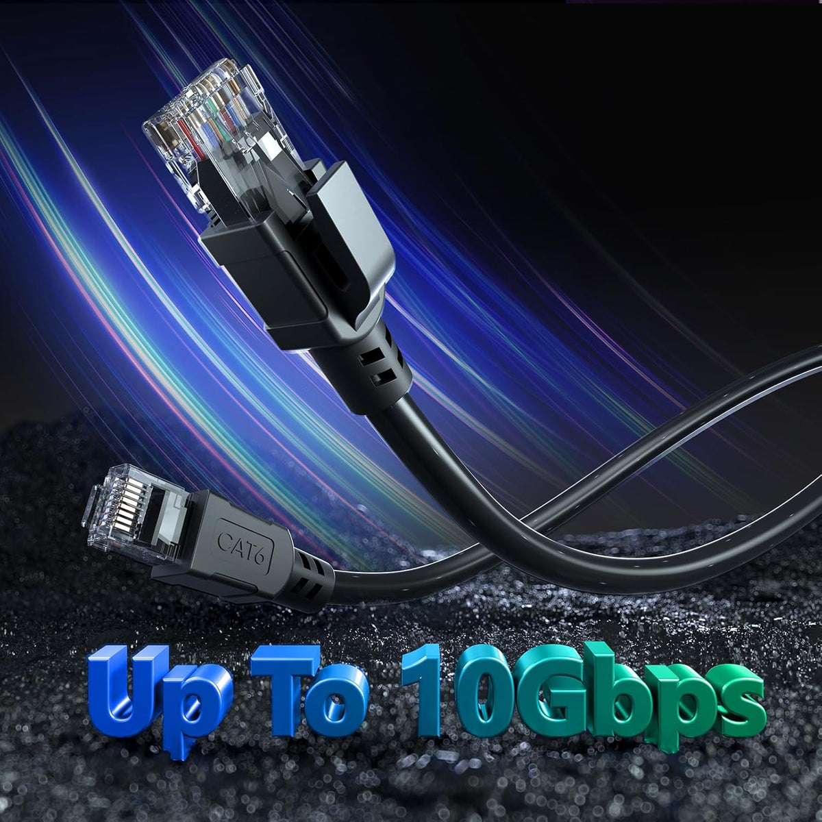 6 150 24AWG 10Gbps Cat6 40 Cat6 Cat5e Cat5, Cat Outdoor Ethernet Cable ft, Cable Cord Waterproof Direct Burial LLDPE UV
