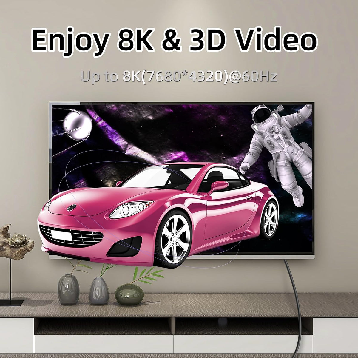 8K 1.6FT, 48Gbps 8K@60Hz Video4K@144Hz 0.5M) GELRHONR Mini HDTV to HDTV Cable Mini Male to Male Support for Camera