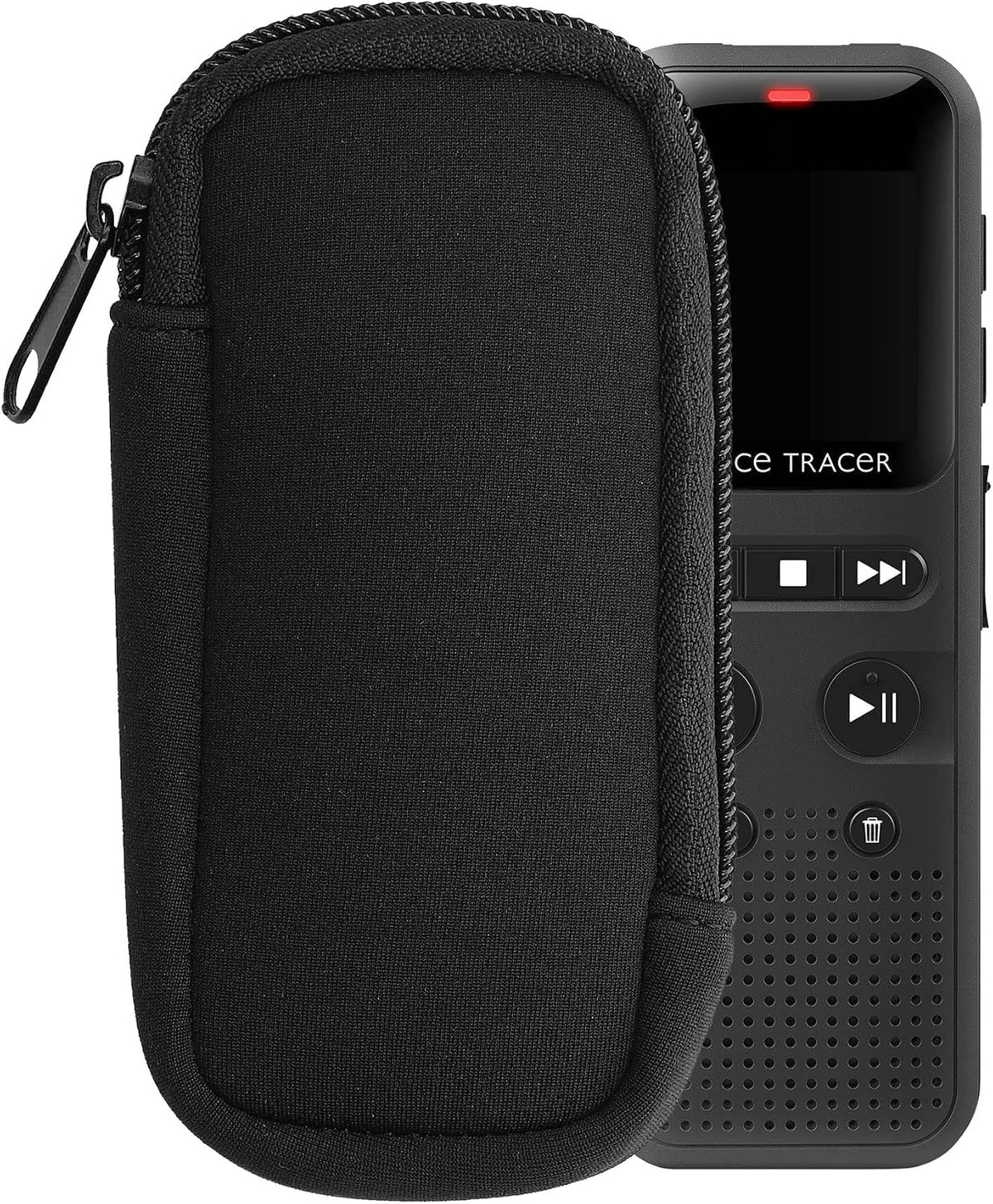 kwmobile 4.5 1.8 inches (11.5 4.5 cm) Neoprene Voice Recorder Case Compatible with Universal Voice Recorder - Inside