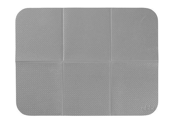 Ubbi On-the-Go Diaper Changing Baby Mat, Soft and Comfortable Diaper Bag Accessory Must Have for Newborns, Easy to Clean, Portable Folding Pad, Baby Traveling Accessories, Gray
