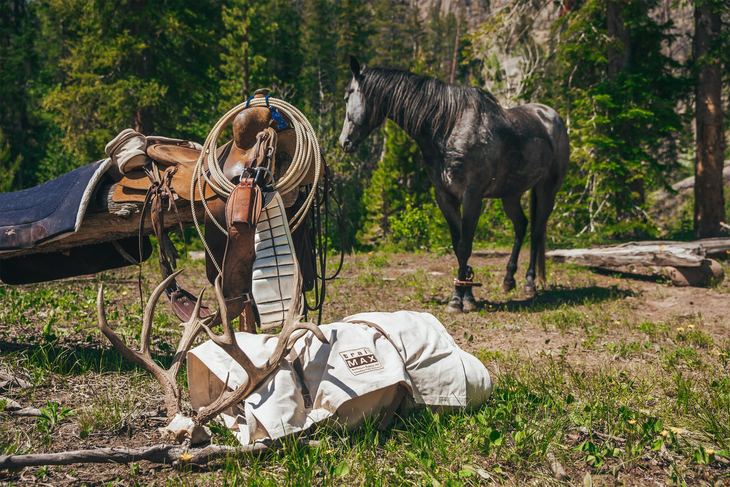 TrailMax Canvas Cavalry-Style Cowboy Bedroll; Premium Lined Sleeping Bag Cover; Durable 12oz Canvas; Comfy Flannel Liner; Winter Camping Sleeping Bed Roll; Cowboy Bed Roll for Camping