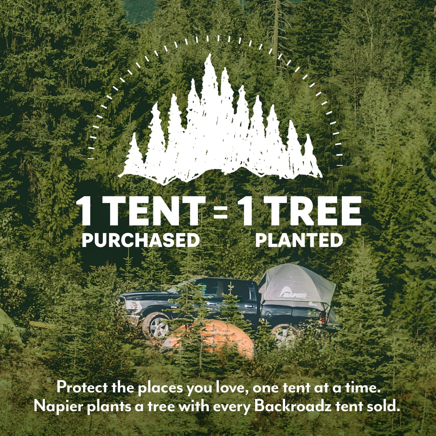 Napier Backroadz Truck Tent | Pickup Truck Bed Camping Tent | Rainfly for Water Protection | Sturdy and Spacious 2-Person Tent | Easy 10-Minute Setup