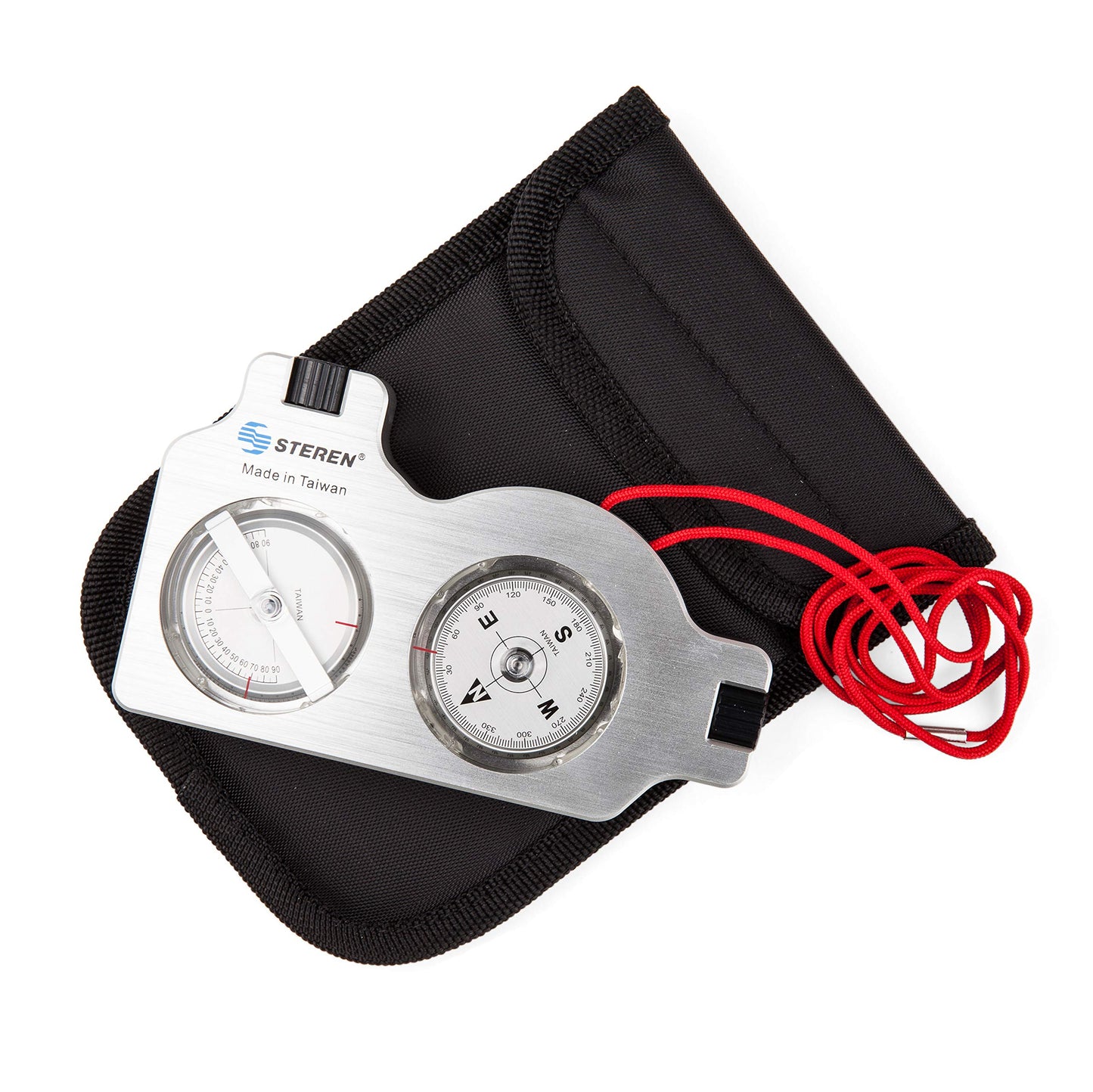 STEREN Multifunctional Surveyor Compass with Clinometer | Durable Aluminum Satellite Finder & Inclinometer | Accurate Tripod-Mountable Compass for Forestry, Offroad Surveying, and Site Navigation