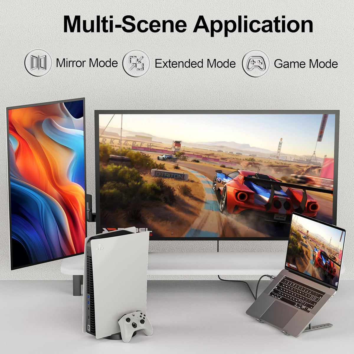8K 10 4-Pack, 2.1 8K@60Hz, 4K@120Hz, HDR10+, 3D, 2.3 PS5, HDMI Cable FT HDMI Gaming Cord, Support Dynamic SBTM, VRR